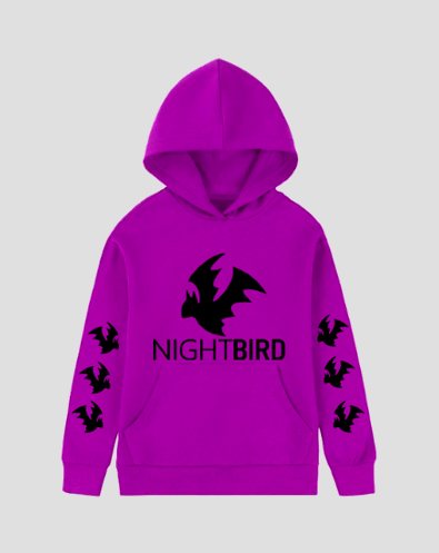 bat swarm hoodie (pink)